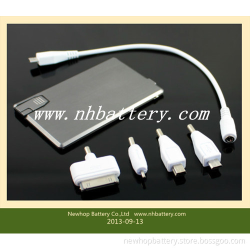 Lithium Phone Battery Charger with USB Flash Memory